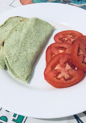 Una foto de Quesadillas de nopal