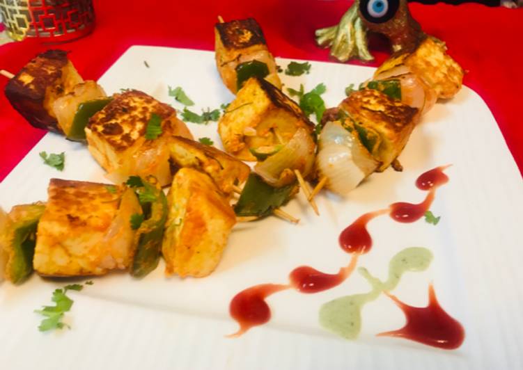 How to Make Favorite Paneer Tikka  (grill)