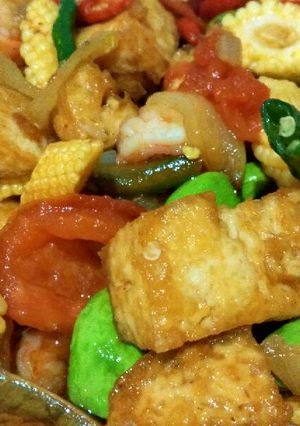 Foto resep Udang Pete Tauco pedas