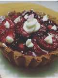 Tartaleta  de helado frutos rojos saludable