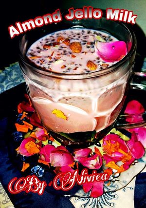 A picture of Almond Jello Milk.