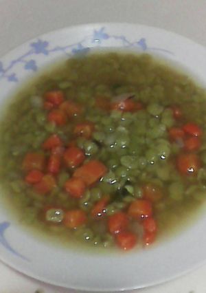 Una foto de Sopa de arvejas