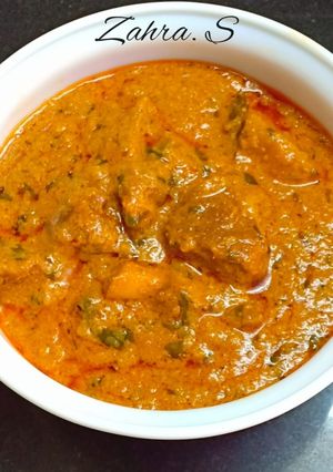 A picture of Mutton Korma.
