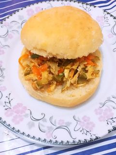 عکسی از دستور نان باگت خانگی با روش آسان!!