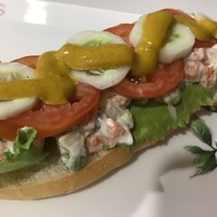 A picture of Russian Salad Sandwich.