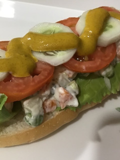 A picture of Russian Salad Sandwich.