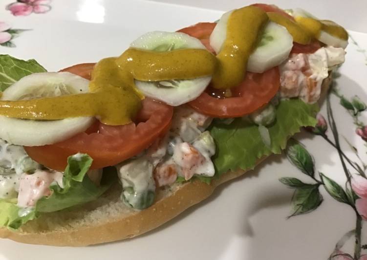 Recipe of Any-night-of-the-week Russian Salad Sandwich