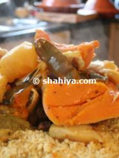 A picture of Moroccan Couscous.