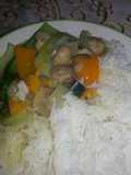 Pak choi and mushroom fast stirfry