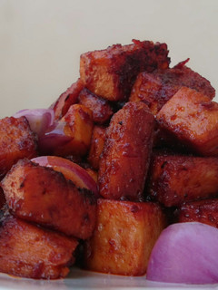 A picture of Spicy Spam /Sambal Luncheon Meat.