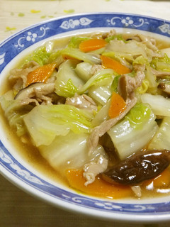 A picture of Ramen Noodles with Ankake Thick Sauce.