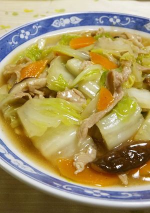 A picture of Ramen Noodles with Ankake Thick Sauce.