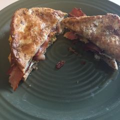 A picture of French Toast Maple Bacon Breakfast Sandwich.
