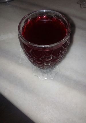 صورة لوصفة عصير الكركديه