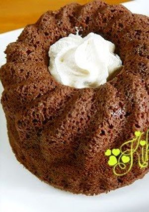 A picture of Low-Sugar Microwave Okara Pound Cake (Cocoa).