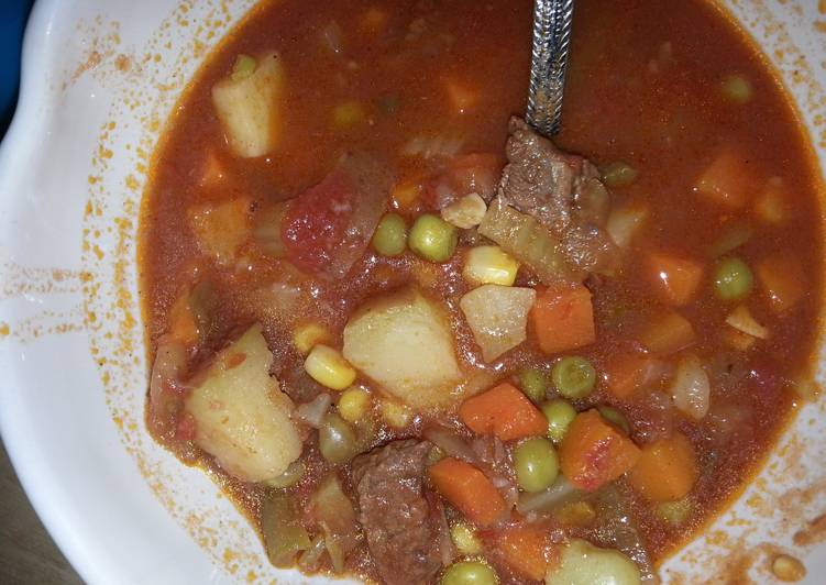 Easiest Way to Prepare Homemade Beef vegetable soup
