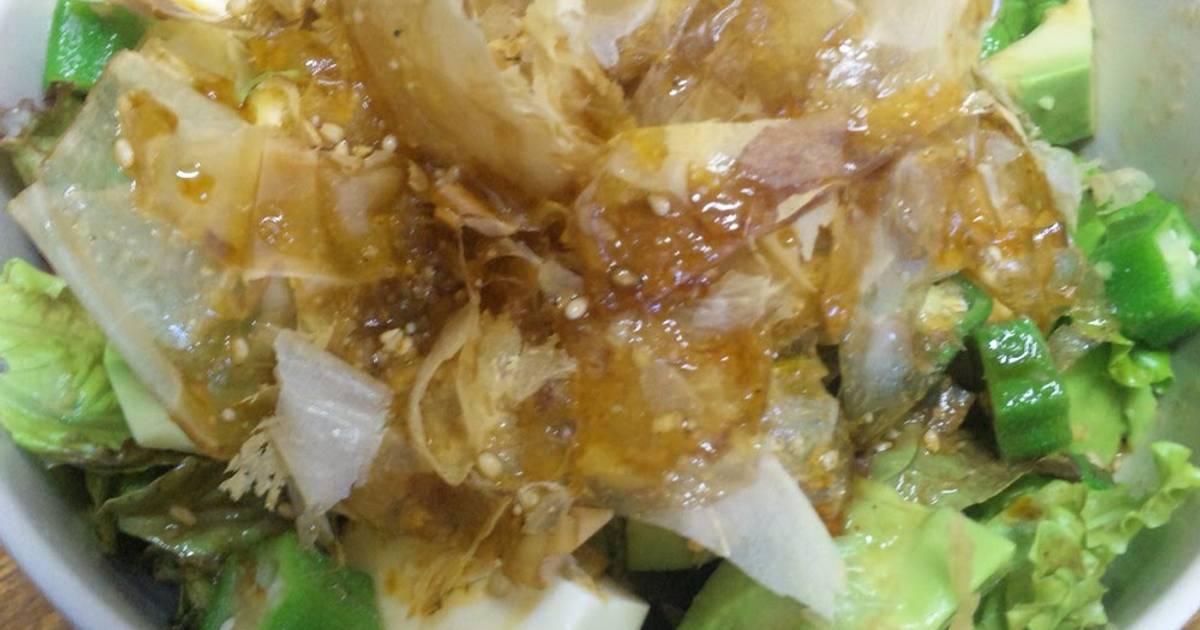 Natto, Avocado, Okra, and Tofu Salad Recipe by cookpad.japan Cookpad