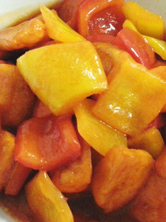 A picture of Sweet and sour bean curd.