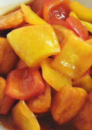 A picture of Sweet and sour bean curd.