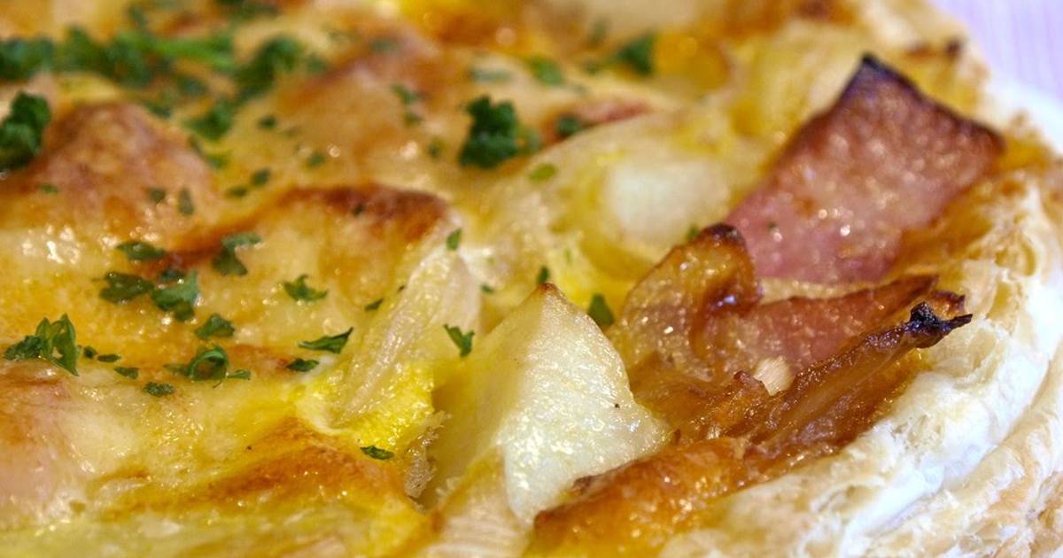 Seasonal Spring Dish Easy New Potato and Spring Onion Quiche Recipe