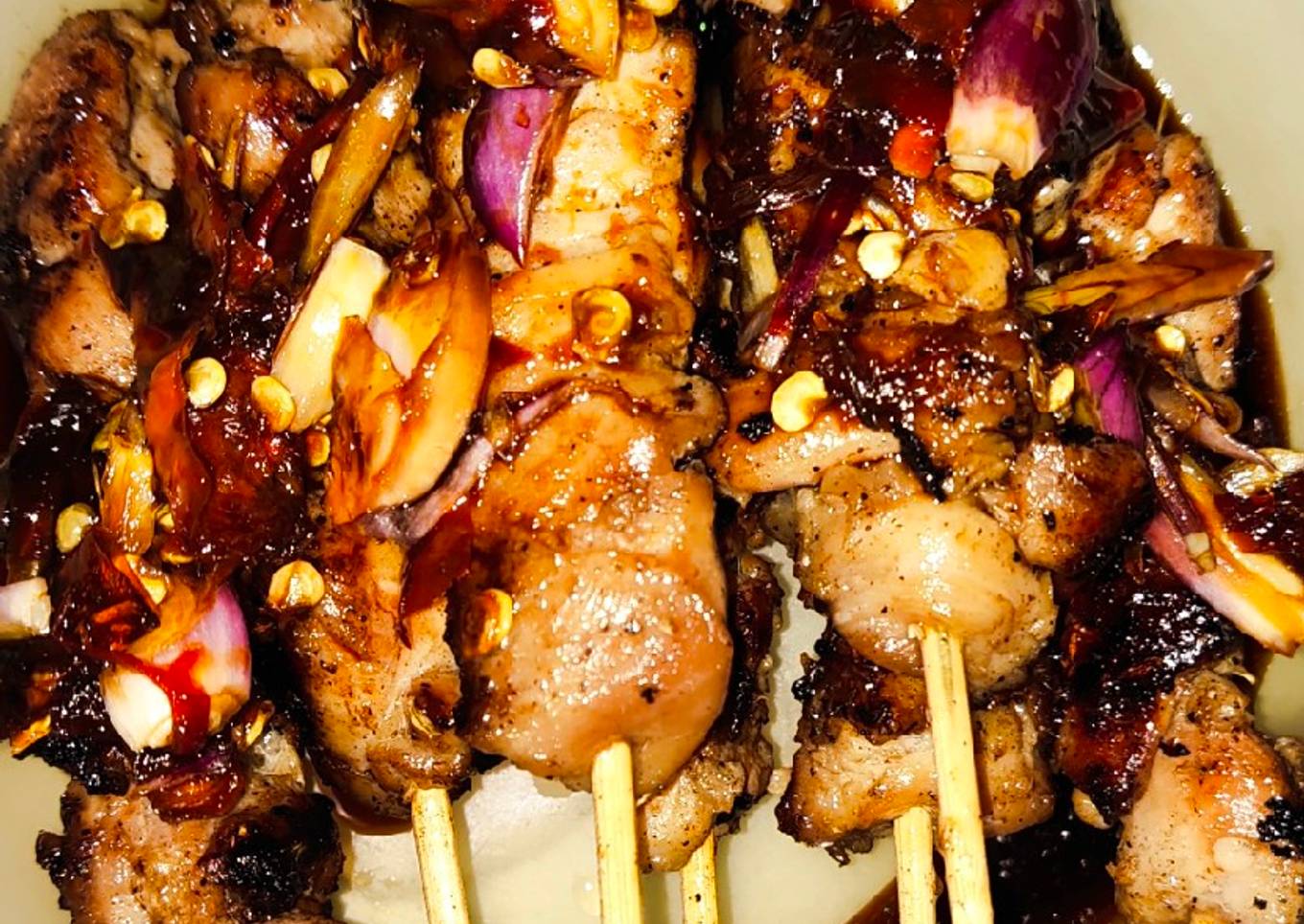 Sate ayam Teflon