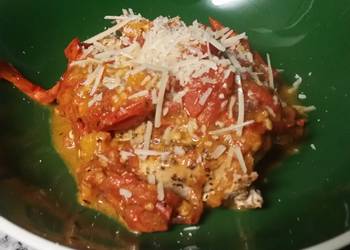 Easy Prepare Recipe Roasted Sweet Pepper Chicken Marinara Yummy
