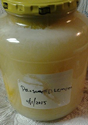A picture of Preserved lemons.