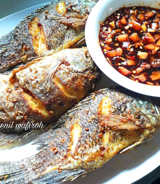 Foto resep Ikan nila goreng sambal jahe kecap