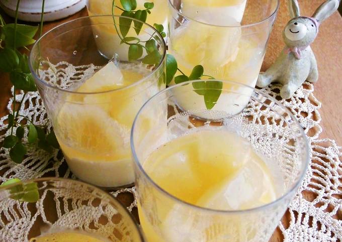 Pear Compote in Jelly With Panna Cotta Recipe