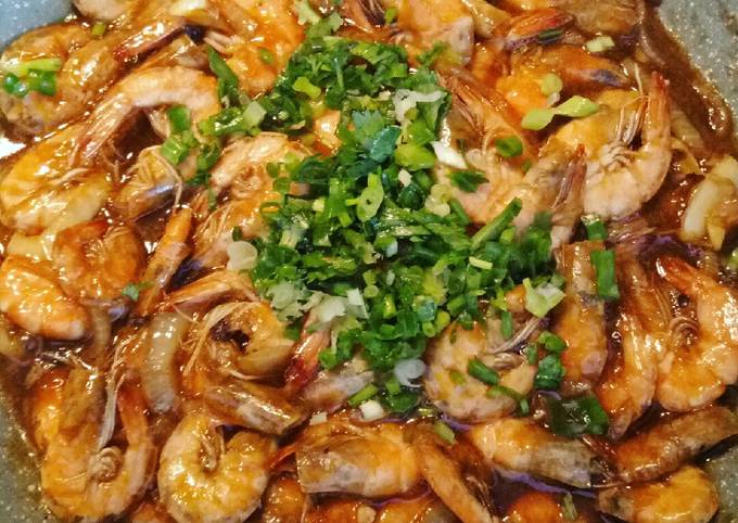 Udang goreng margarin saus tiram