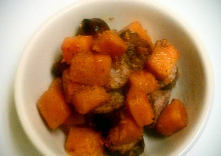 Easiest Way to Prepare Perfect Butternut Squash & Sausage