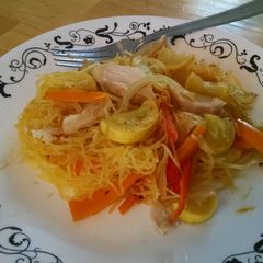 A picture of Chicken veggies (5 points).