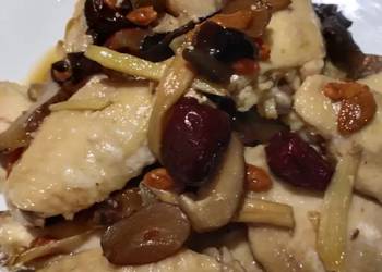 Fresh, Serving Recipe Steam Herb Chicken Delicious and Healthy