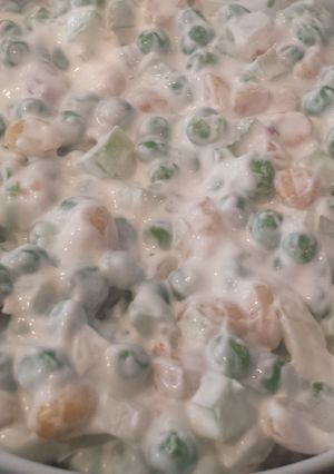 A picture of Pea and peanut salad.