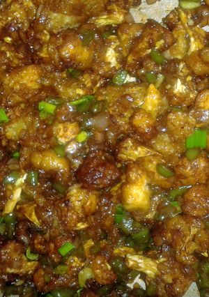 A picture of Cauliflower Manchurian Dry.
