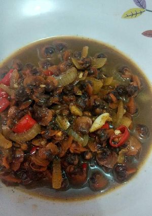 Foto resep kerang lada hitam sedap mantap 😉