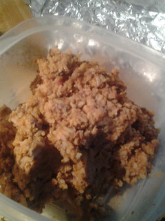 A picture of Rice and beans.