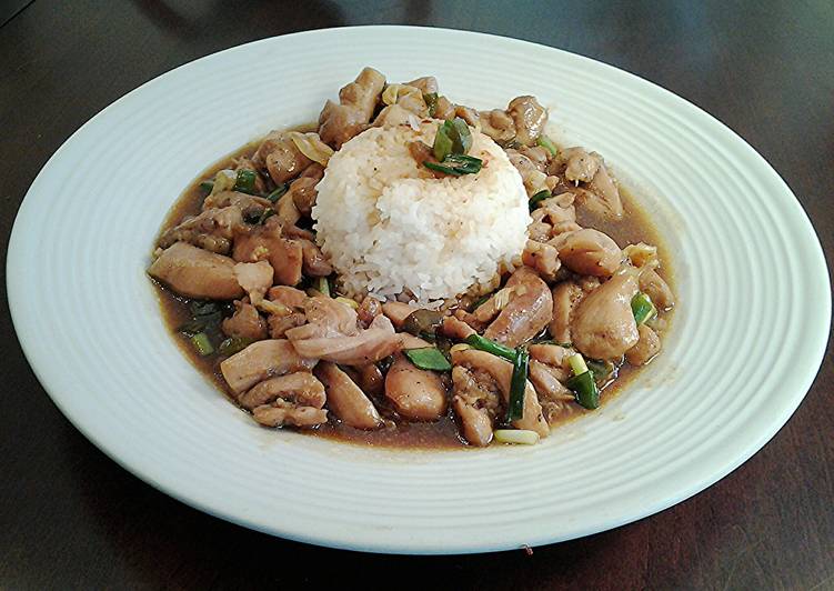 Black Pepper Chicken Rice : Yummy Kung Po And Black Pepper Chicken With