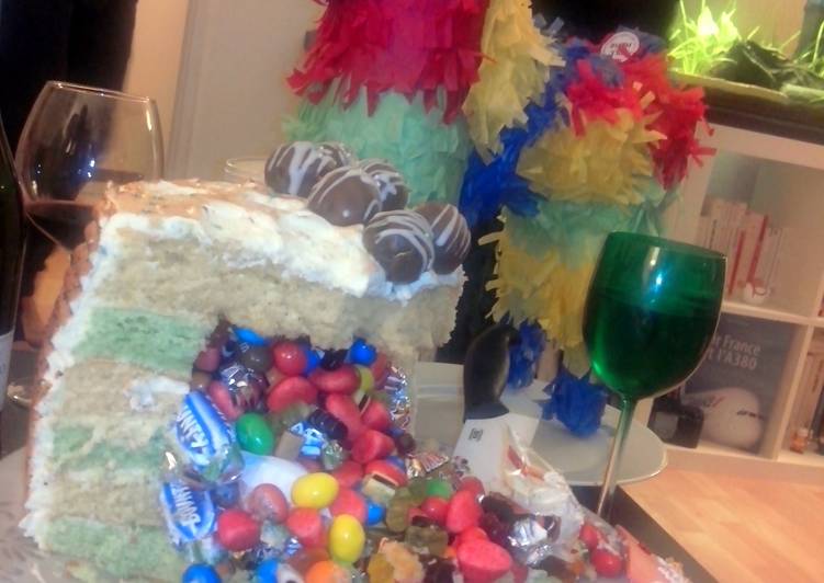 crazy piñata cake