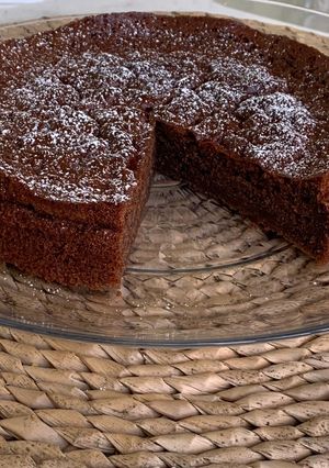 Une photo de Gâteau au chocolat et petits suisses