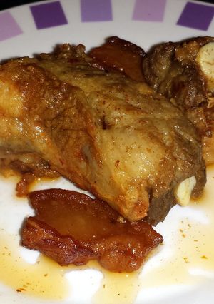 A picture of Pimento Fried Pork.