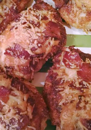 A picture of Screw Your Diet Chicken!! (Bacon,Asiago and Parmesan Chicken).