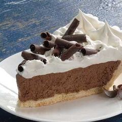 A picture of French Silk Pie.