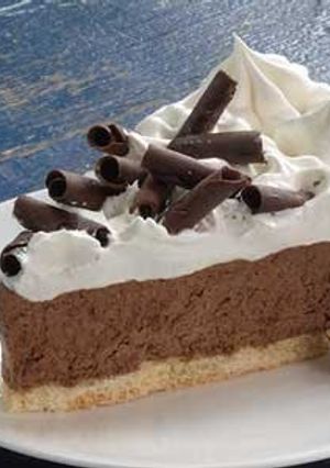 A picture of French Silk Pie.