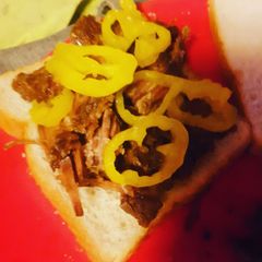 A picture of Italian Beef Crockpot Style.