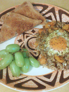 A picture of Butternut Squash Hash N' Eggs.