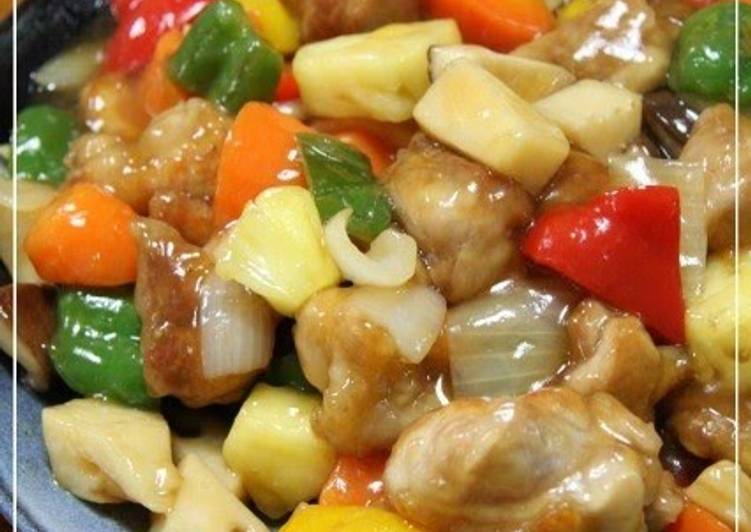 Recipe of Speedy Sweet and Sour Pork Taiwan Style Chicken in Pineapple Vinegar Sauce