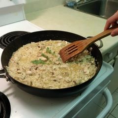 A picture of Mushroom Risotto.
