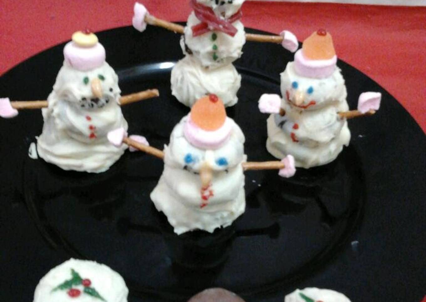 Ladybirds Christmas Snowman and Christmas Pudding Truffles