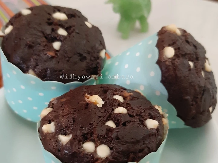 Cara Mudah Menyiapkan Resep  Banana-Choco Muffin (teflon, no-mixer) / Muffin Coklat Pisang yang Lezat Sekali, Bikin Ketagihan